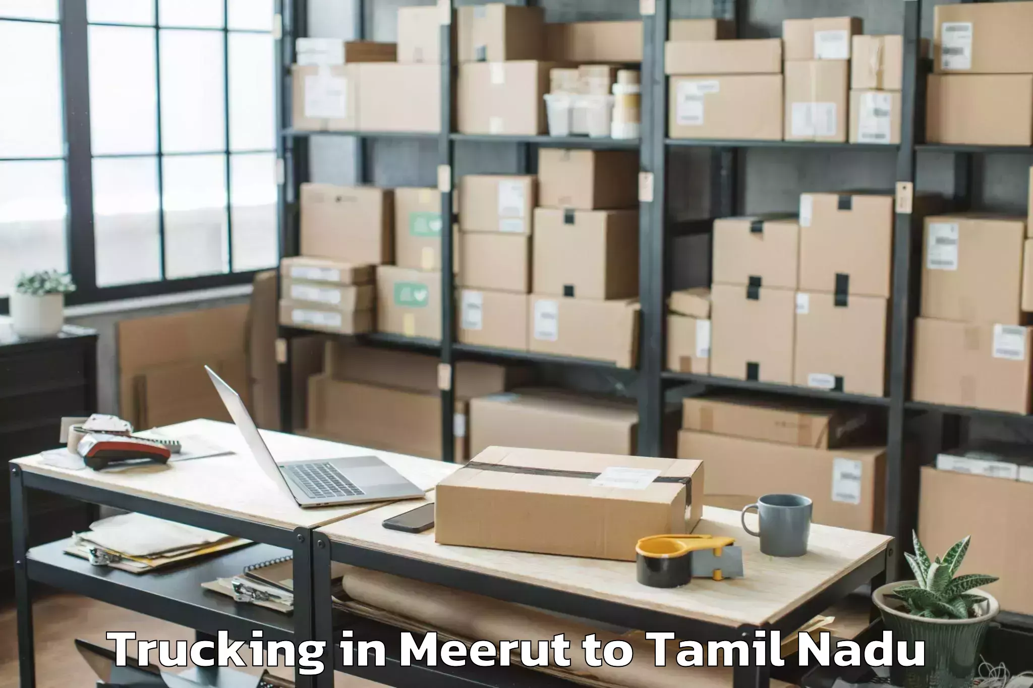 Hassle-Free Meerut to Tiruvallur Trucking